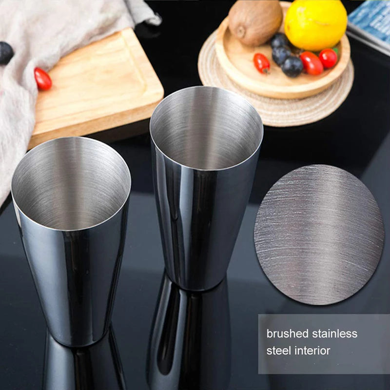 1/6/9/11pcs Boston Shaker Professional Stainless Steel Bartender Wine Cup Cocktail Mixer Martini Cocktail Shaker Bar Set