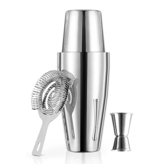 4/5pcs Professional Boston Cocktail Shaker Set Cocktail Mixer Martini Cocktail Shaker Bar Set Stainless Steel Bartender Wine Cup