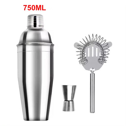 3/6pcs Cocktail Shaker Stainless Steel Bartending Tools Margarita Mixer Drink Shaker Martini Sharker Bartender Kit
