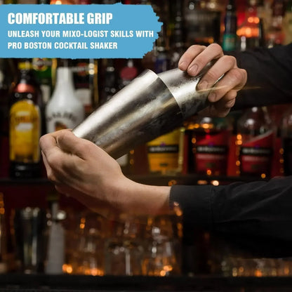 4/5pcs Professional Boston Cocktail Shaker Set Cocktail Mixer Martini Cocktail Shaker Bar Set Stainless Steel Bartender Wine Cup