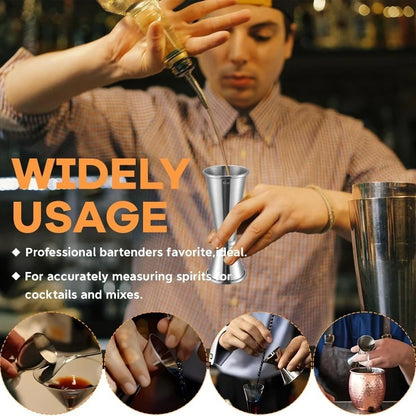 Stainless Steel 30/60ml Cocktail Wine Shaker Measure Cup Double Shot Drink Spirit Measure Jigger Kitchen Supplies gadget